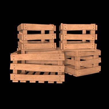 Nakliye ve depolama için ahşap kutu