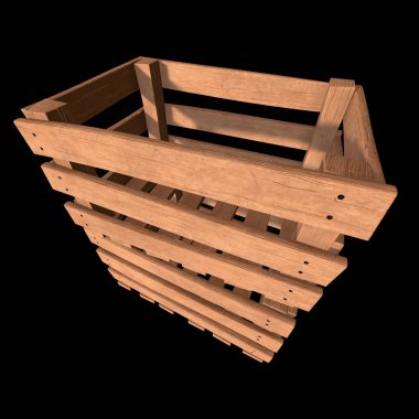 Nakliye ve depolama için ahşap kutu