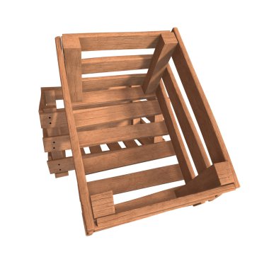 Nakliye ve depolama için ahşap kutu