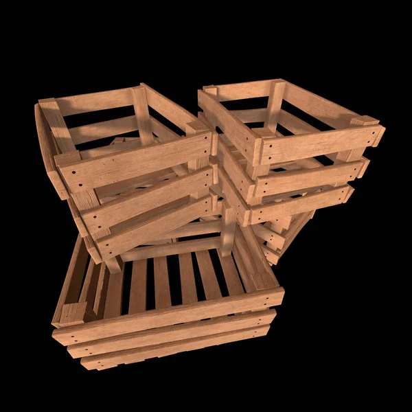 Fából készült doboz szállításának és tárolásának a — Stock Fotó
