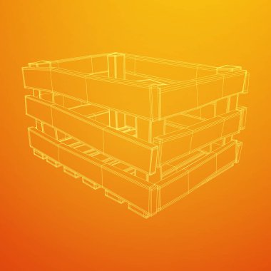 Nakliye ve depolama için ahşap kutu