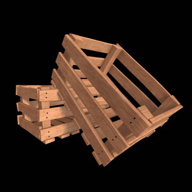 Nakliye ve depolama için ahşap kutu