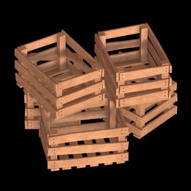 Nakliye ve depolama için ahşap kutu