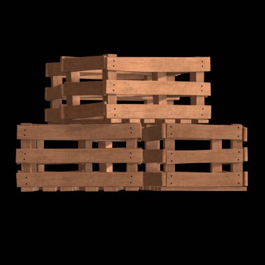 Nakliye ve depolama için ahşap kutu