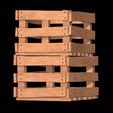 Nakliye ve depolama için ahşap kutu