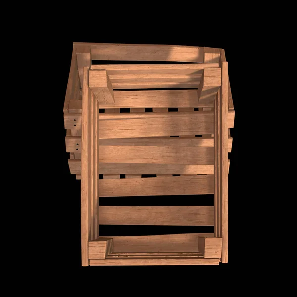 Boîte en bois pour le transport et le stockage — Photo
