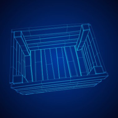 Nakliye ve depolama için ahşap kutu