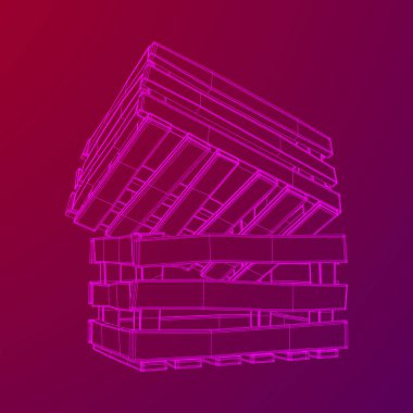 Nakliye ve depolama için ahşap kutu