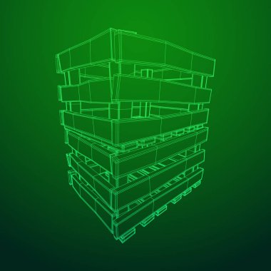 Nakliye ve depolama için ahşap kutu