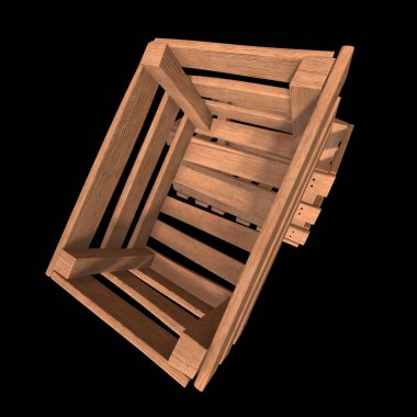 Nakliye ve depolama için ahşap kutu