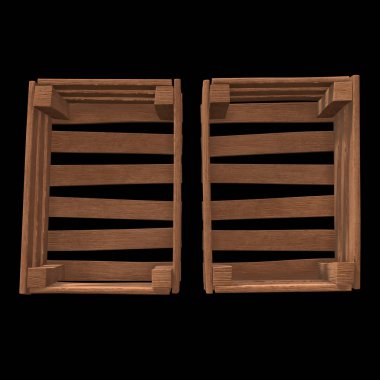 Nakliye ve depolama için ahşap kutu