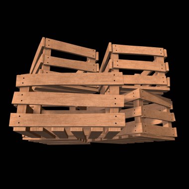 Nakliye ve depolama için ahşap kutu