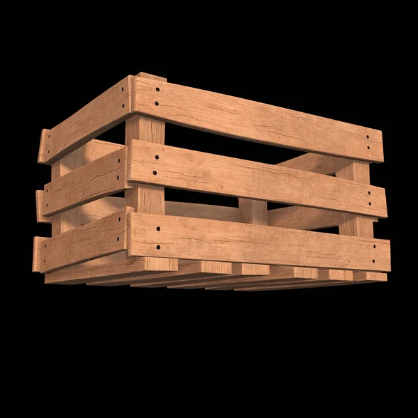 Holzkiste für Transport und Lagerung — Stockfoto