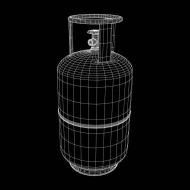 Yanıcı gaz tankı tel kafes