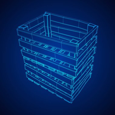 Nakliye ve depolama için ahşap kutu