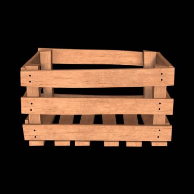 Nakliye ve depolama için ahşap kutu