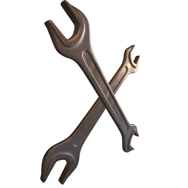Klíč. Klíč nástroje pro opravu. — Stock fotografie