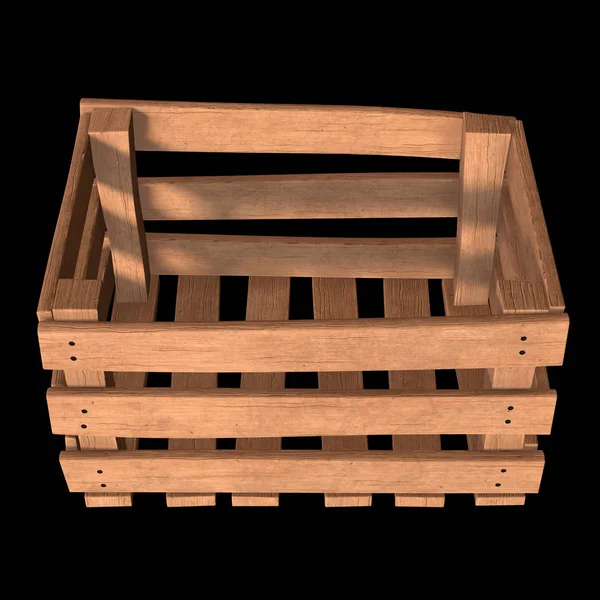 Wooden box for transportation and storage