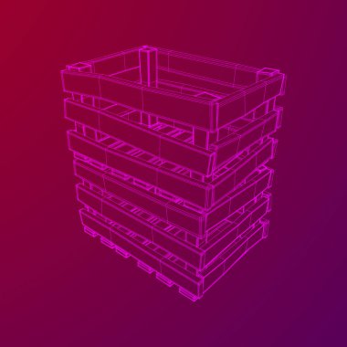 Nakliye ve depolama için ahşap kutu