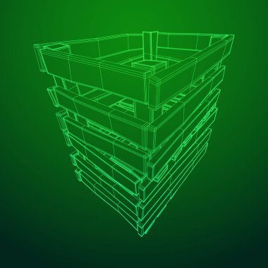 Nakliye ve depolama için ahşap kutu