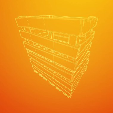 Nakliye ve depolama için ahşap kutu