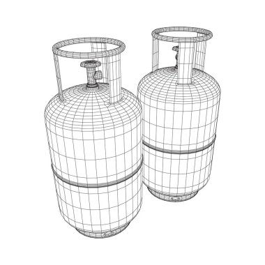 Yanıcı gaz tankı tel kafes