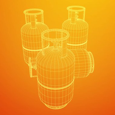Yanıcı gaz tankı tel kafes