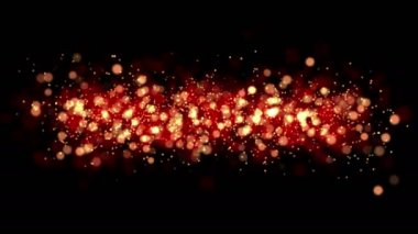 Soyut bokeh altın parçacıkları.