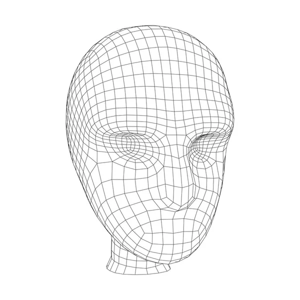 Scan médical de la tête humaine — Image vectorielle