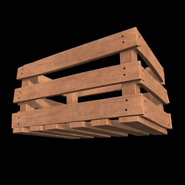 Dřevěný box pro přepravu a skladování — Stock fotografie