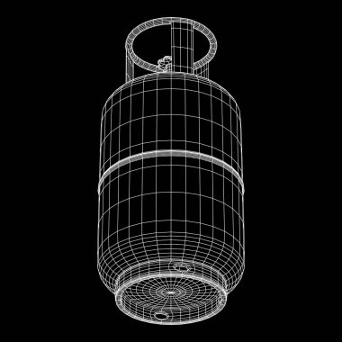 Yanıcı gaz tankı tel kafes