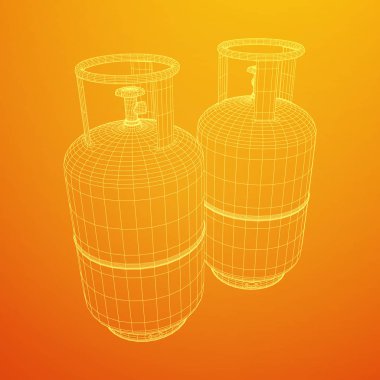Yanıcı gaz tankı tel kafes