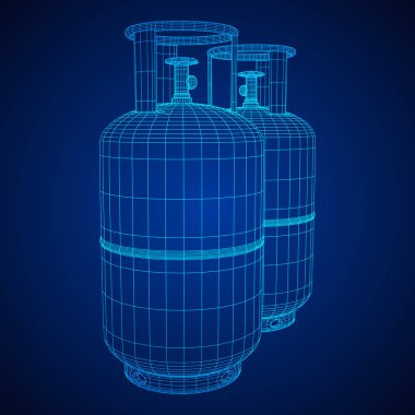 Yanıcı gaz tankı tel kafes