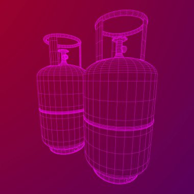 Yanıcı gaz tankı tel kafes
