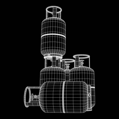 Yanıcı gaz tankı tel kafes