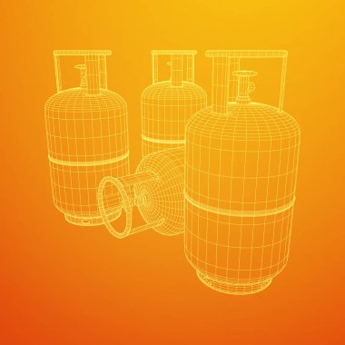 Yanıcı gaz tankı tel kafes