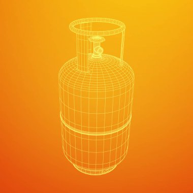 Yanıcı gaz tankı tel kafes