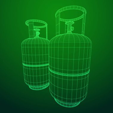 Yanıcı gaz tankı tel kafes