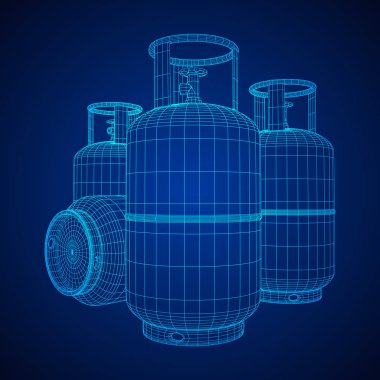 Yanıcı gaz tankı tel kafes