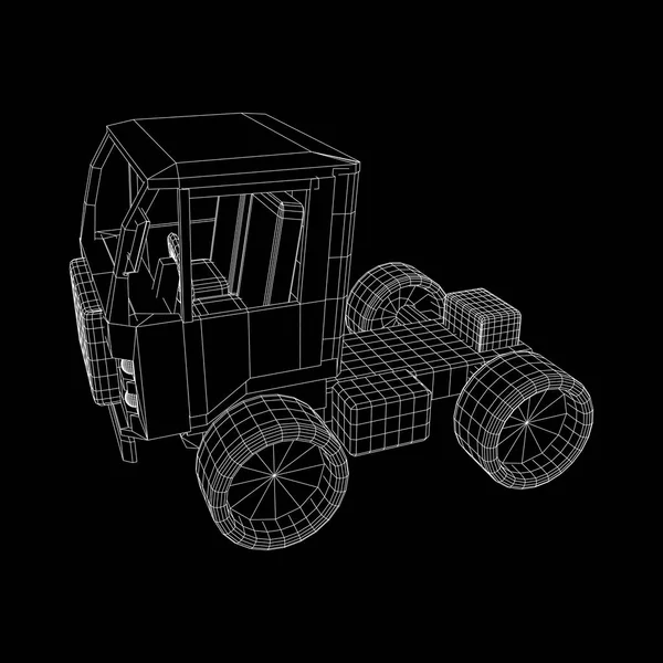 Kamyon ya da kamyonet araba. Vektör.