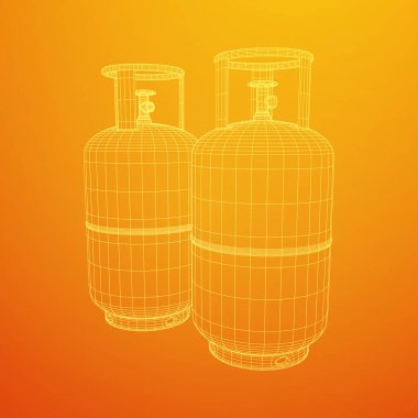 Yanıcı gaz tankı tel kafes