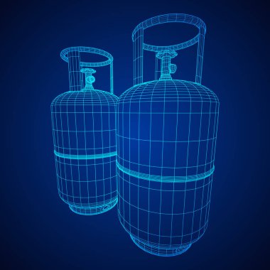 Yanıcı gaz tankı tel kafes
