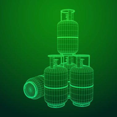 Yanıcı gaz tankı tel kafes