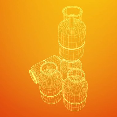 Yanıcı gaz tankı tel kafes