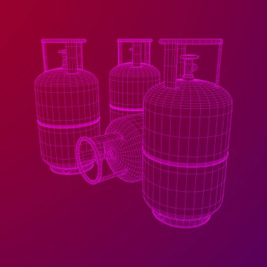 Yanıcı gaz tankı tel kafes