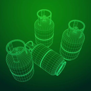 Yanıcı gaz tankı tel kafes