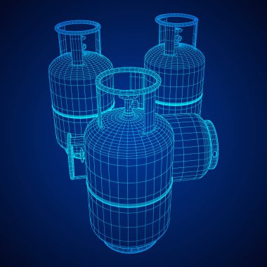 Yanıcı gaz tankı tel kafes