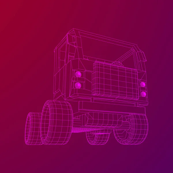 Auto, truck of vrachtwagen. Vector. — Stockvector