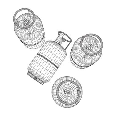 Yanıcı gaz tankı tel kafes