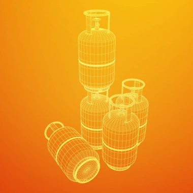 Yanıcı gaz tankı tel kafes